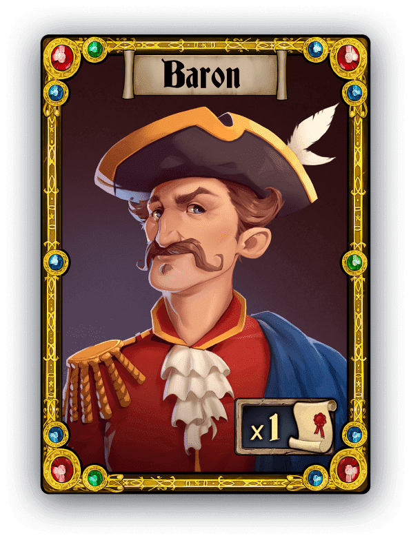 A Royal Baron mints a Land